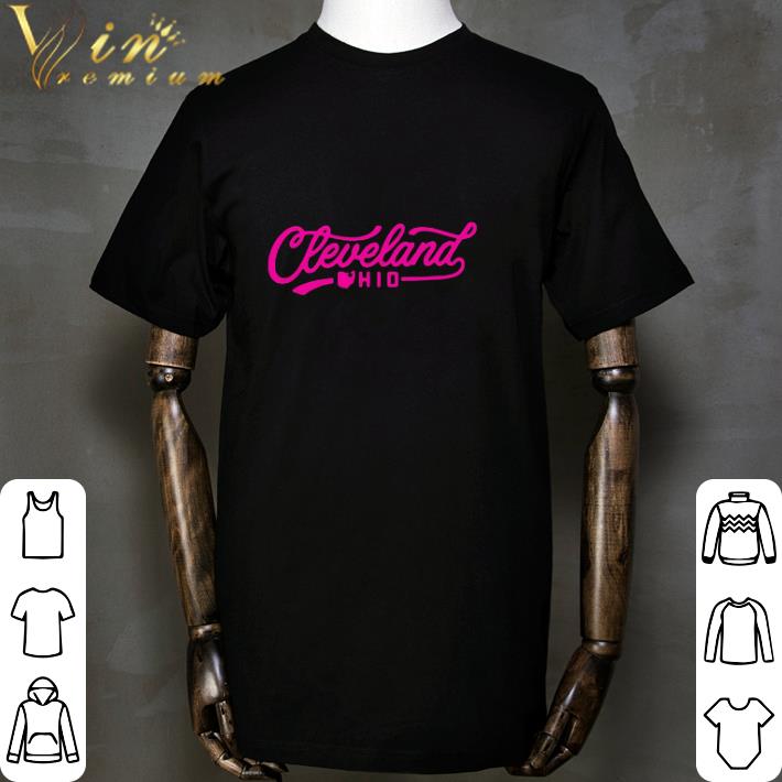 Special Edition Pink Cleveland Script Icons shirt