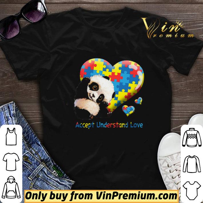 Official Panda Heart Autism Accept Understand Love shirt sweater