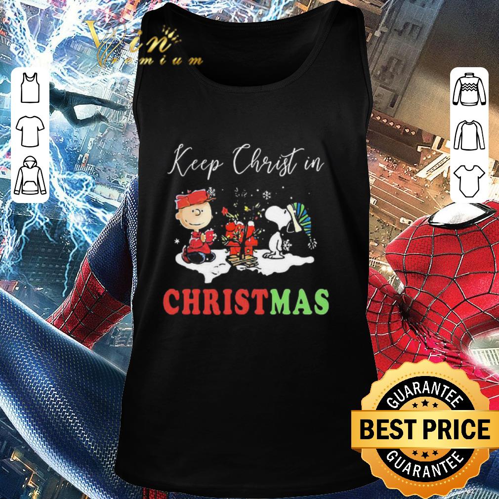 Charlie Brown And Snoopy Keep Christ In Christmas shirt