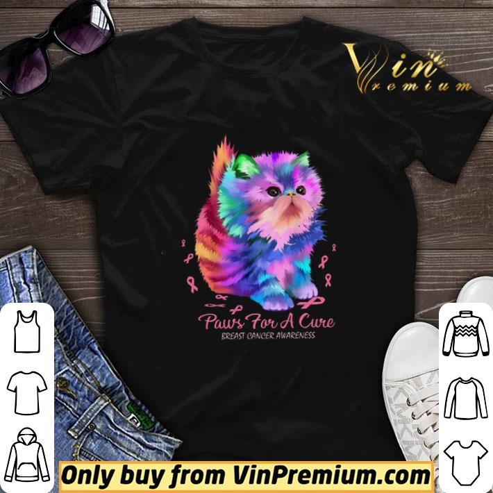 Cat Paws For A Cure Breast Cancer Awareness shirt sweater