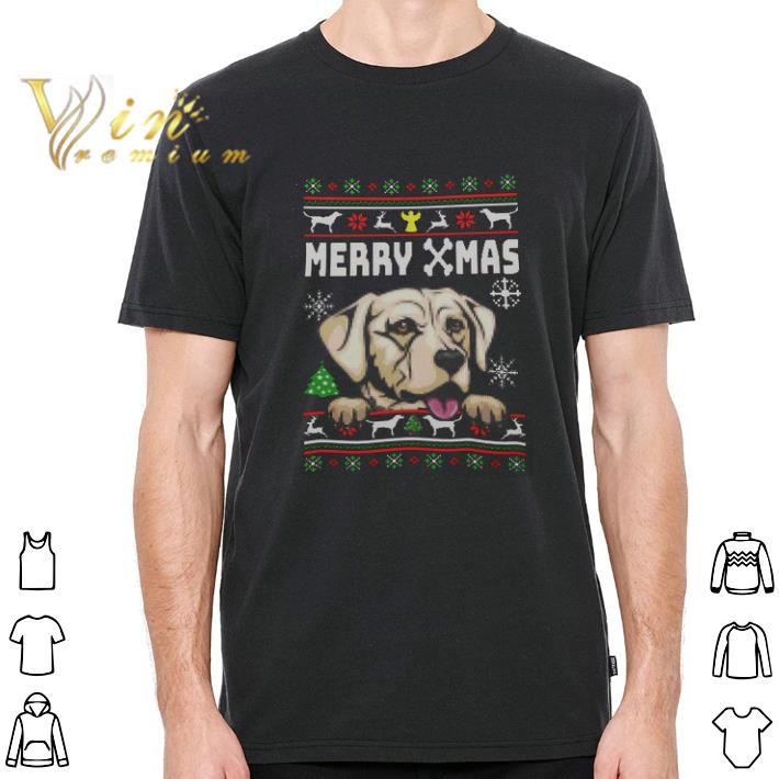 Hot Merry Xmas Labrador Happy Merry Christmas tshirt