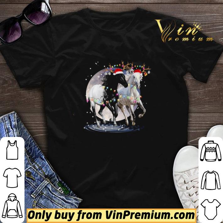 Horse Light Merry Christmas shirt sweater