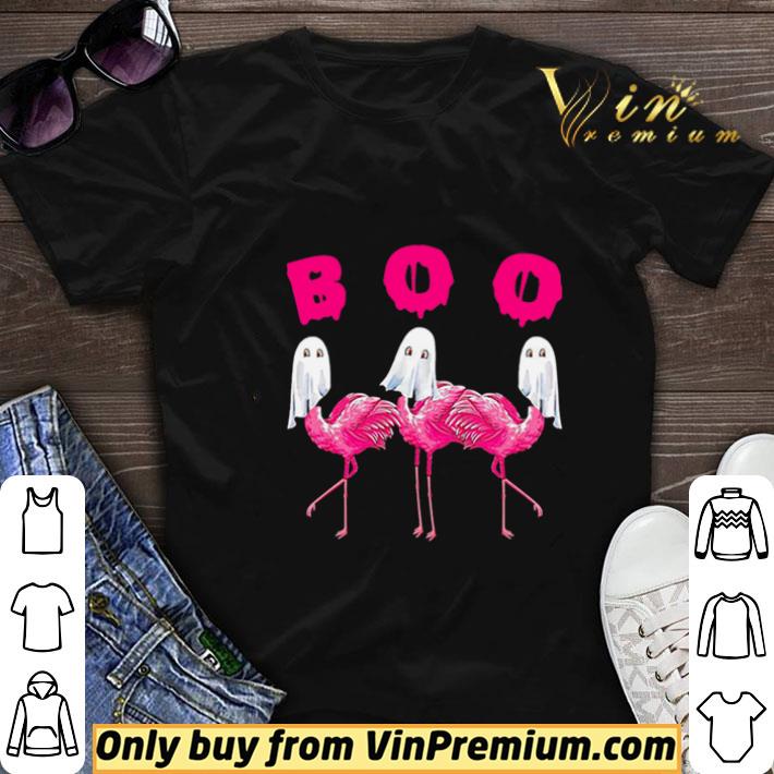 Flamingo Boo Happy Halloween shirt sweater