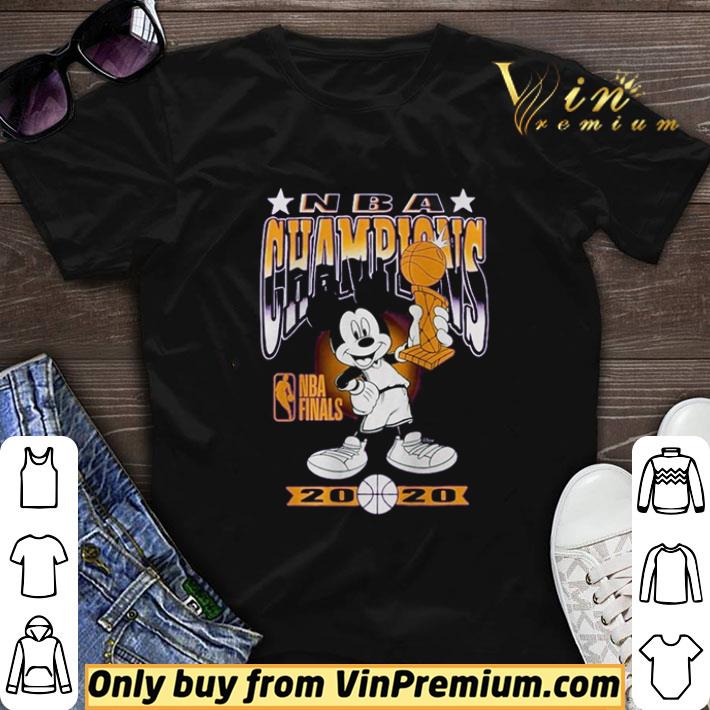 Los Angeles Lakers Junk Food 2020 NBA Finals Champions Mickey Trophy shirt sweater