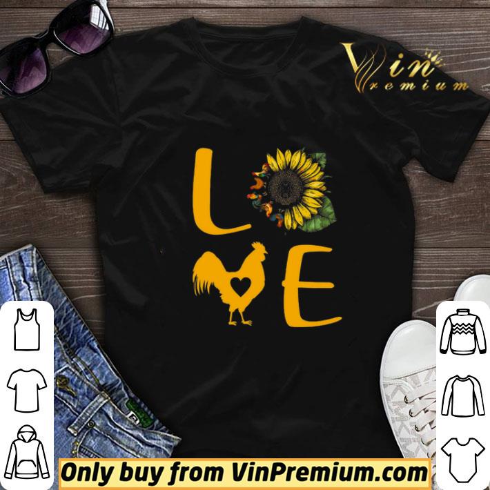 Chicken Love Sunflower shirt sweater