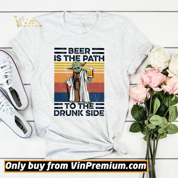 Awesome Yoda beer is the path to the drunk side vintage shirt sweater 8b861719 awesome yoda beer is the path to the drunk side vintage shirt sweater 4 - Awesome Yoda beer is the path to the drunk side vintage shirt sweater