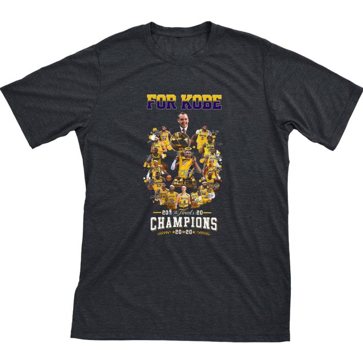 Hot For Kobe NBA Lakers Los Angeles Signature The Finals Champions 2020 tshirt