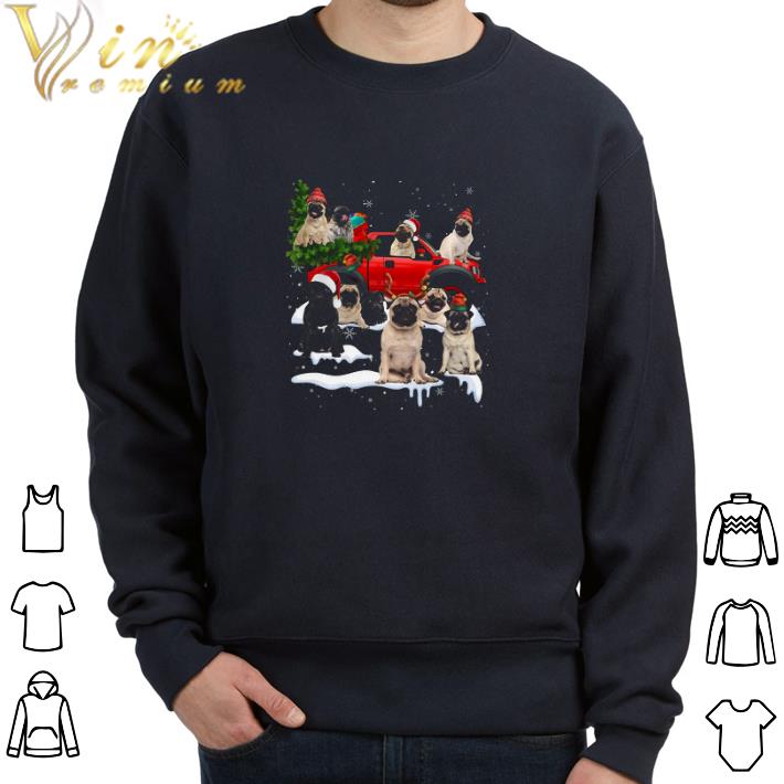 Pretty Pug Merry Christmas Red Car tshirt b0d397de pretty pug merry christmas red car tshirt 4 - Pretty Pug Merry Christmas Red Car tshirt