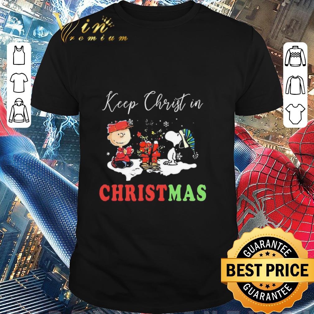 Charlie Brown And Snoopy Keep Christ In Christmas shirt