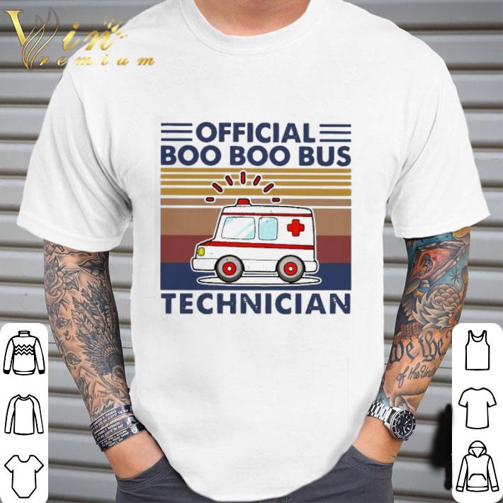 Official boo boo Bus technician vintage shirt