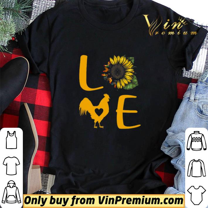 Chicken Love Sunflower shirt sweater