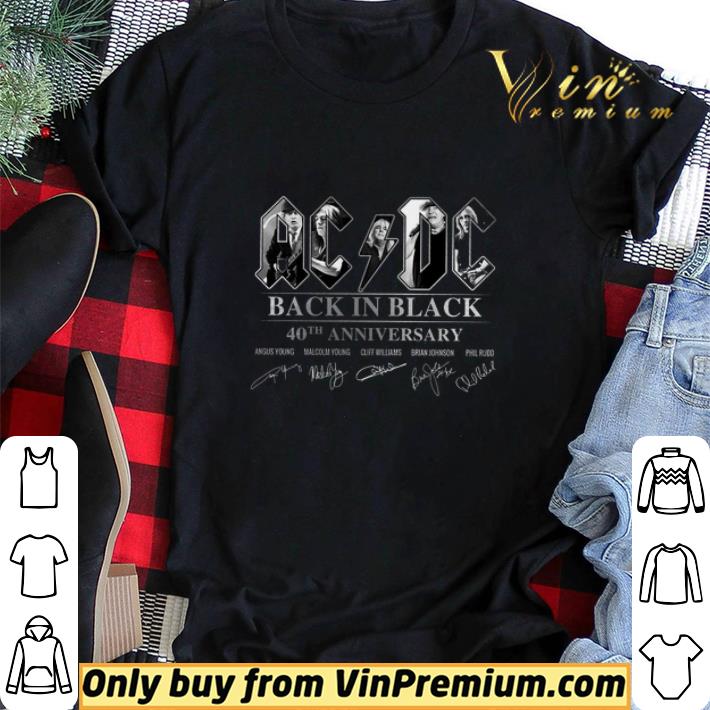 Ac Dc Back In Black 40th Anniversary Signature shirt sweater