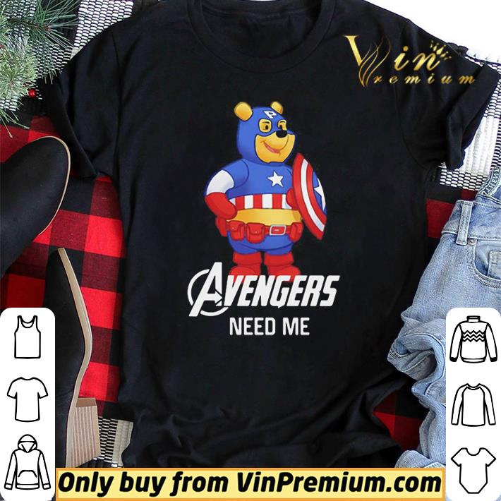 Awesome Pooh captain america avengers need me shirt sweater