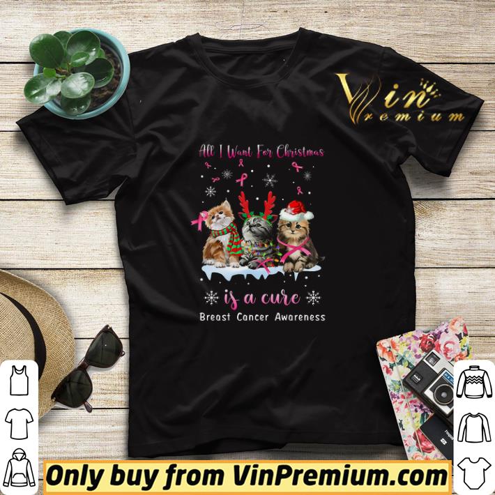 Cat Santa All I Want For Christmas If A Cure Breast Cancer Awareness shirt sweater 433808b2 cat santa all i want for christmas if a cure breast cancer awareness shirt sweater 4 - Cat Santa All I Want For Christmas If A Cure Breast Cancer Awareness shirt sweater