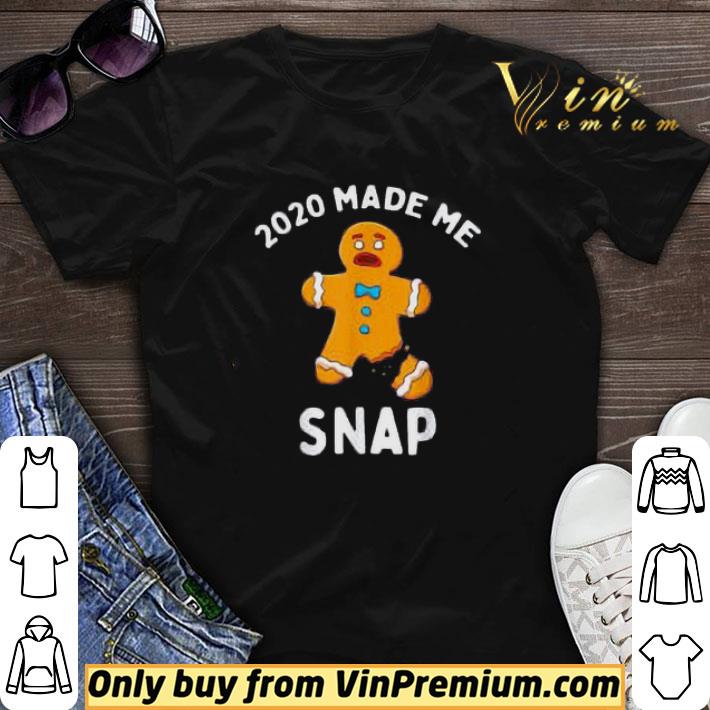 2020 Made Me Snap Gingerbread Man Merry Christmas shirt sweater