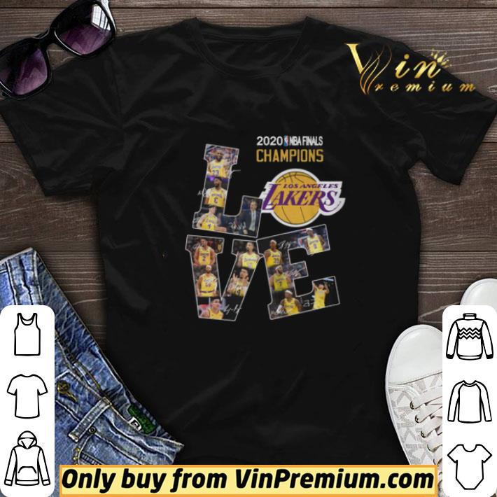 2020 Nba Finals Champions Love Los Angeles Lakers Signature shirt sweater