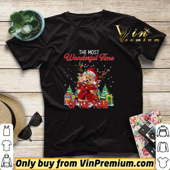 Pomeranian Reindeer Christmas The Most Wonderful Of The Year shirt sweater a3bea8c0 pomeranian reindeer christmas the most wonderful of the year shirt sweater 4 - Pomeranian Reindeer Christmas The Most Wonderful Of The Year shirt sweater