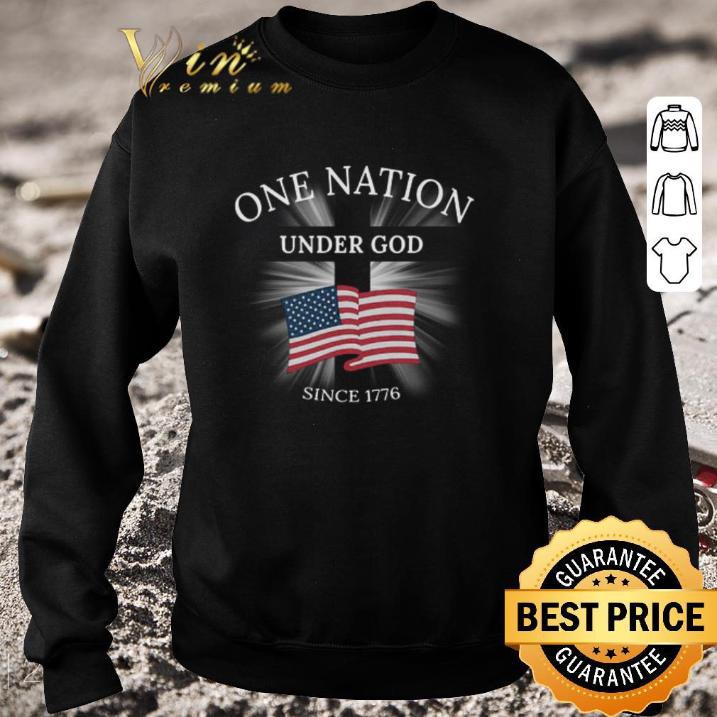 Awesome One Nation Under God Since 1776 American Flag shirt ae71a42b awesome one nation under god since 1776 american flag shirt 4 - Awesome One Nation Under God Since 1776 American Flag shirt