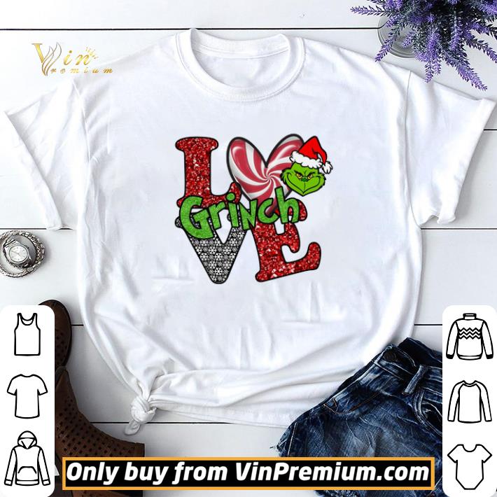 Grinch Santa Hat Christmas Love shirt sweater