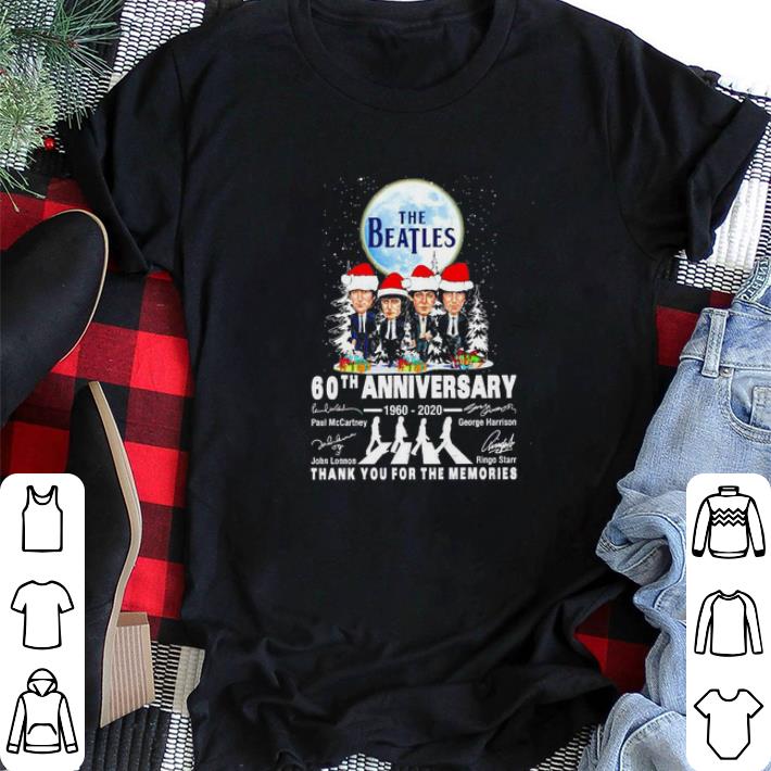 Hot The Beatles 60th anniversary 1960-2020 thank you for the memories Abbey Road Christmas shirt sweater