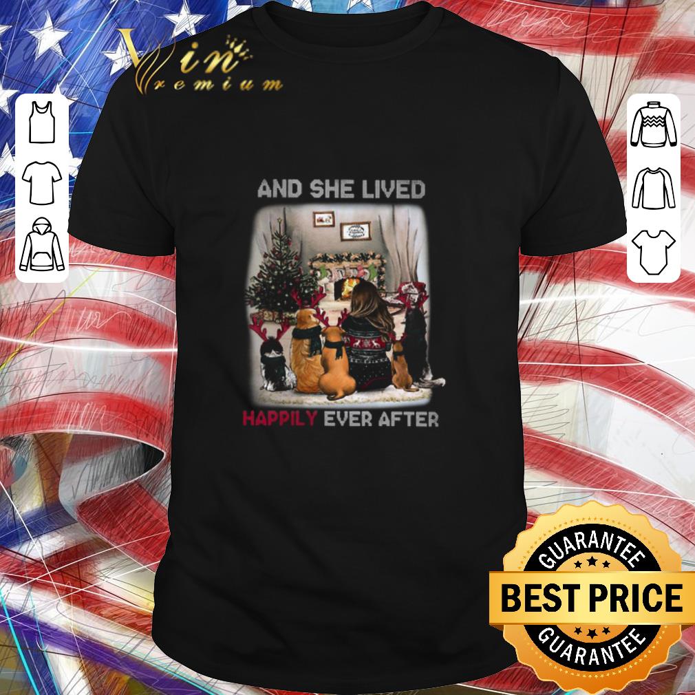 Pretty And She Lived Happily Ever After Dog Christmas Sweater shirt