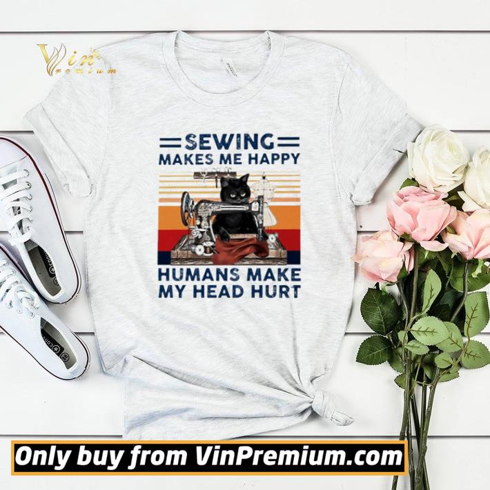 3ab55745 black cat sewing makes me happy humans make my head hurt vintage shirt sweater 4 - Black Cat Sewing Makes Me Happy Humans Make My Head Hurt Vintage shirt sweater