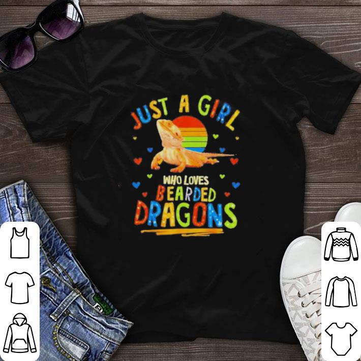 Hot Just a girl who loves bearded Dragons vintage shirt sweater