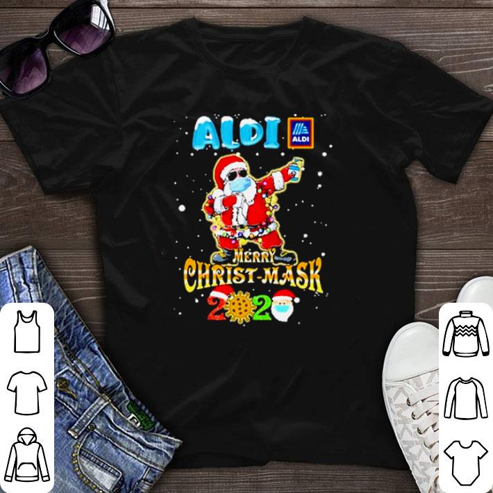 Awesome santa claus dabbing aldi merry christmas mask 2020 covid19 shirt sweater