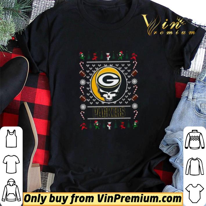 Green Bay Packers Grateful Dead Ugly Christmas shirt sweater