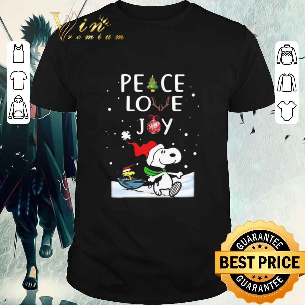 Official Snoopy Peace Love Joy Christmas shirt
