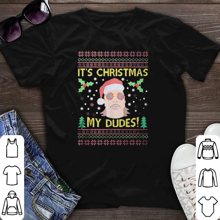 Awesome Jimmy Here Its Christmas My Dudes Ugly Christmas shirt sweater