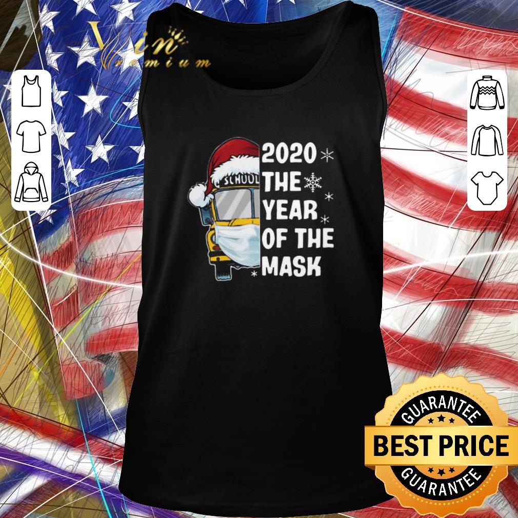 Premium School Bus 2020 The Year Of The Mask Christmas shirt