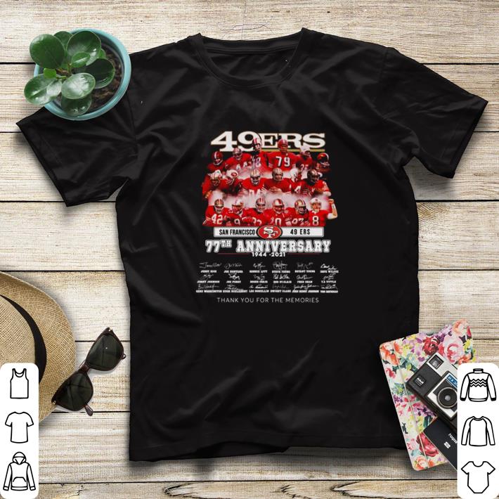 Hot San Francisco 49ers 77th Anniversary 1944 2021 thank you for the memories shirt sweater 7e157f77 hot san francisco 49ers 77th anniversary 1944 2021 thank you for the memories shirt sweater 4 - Hot San Francisco 49ers 77th Anniversary 1944 2021 thank you for the memories shirt sweater