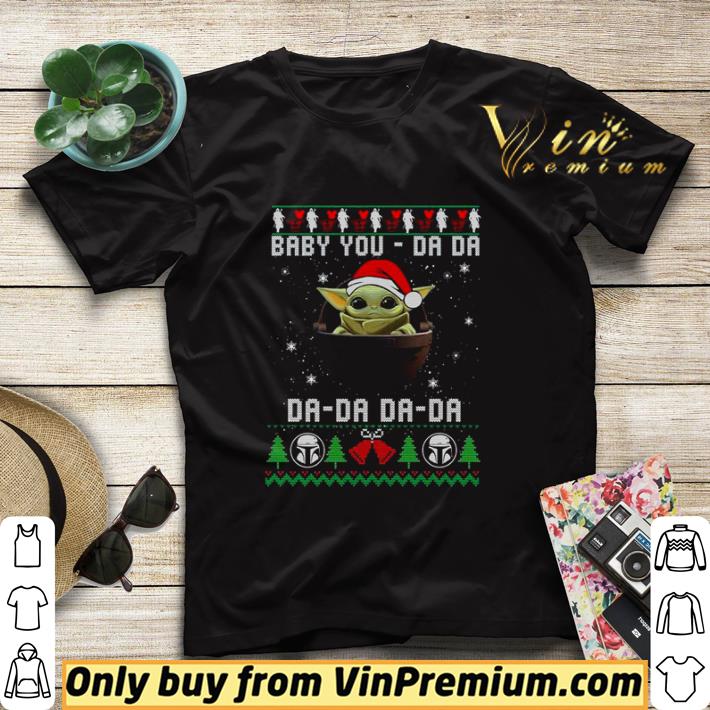 8eba2127 baby yoda da da da christmas shirt sweater 4 - Baby Yoda DA DA DA Christmas shirt sweater