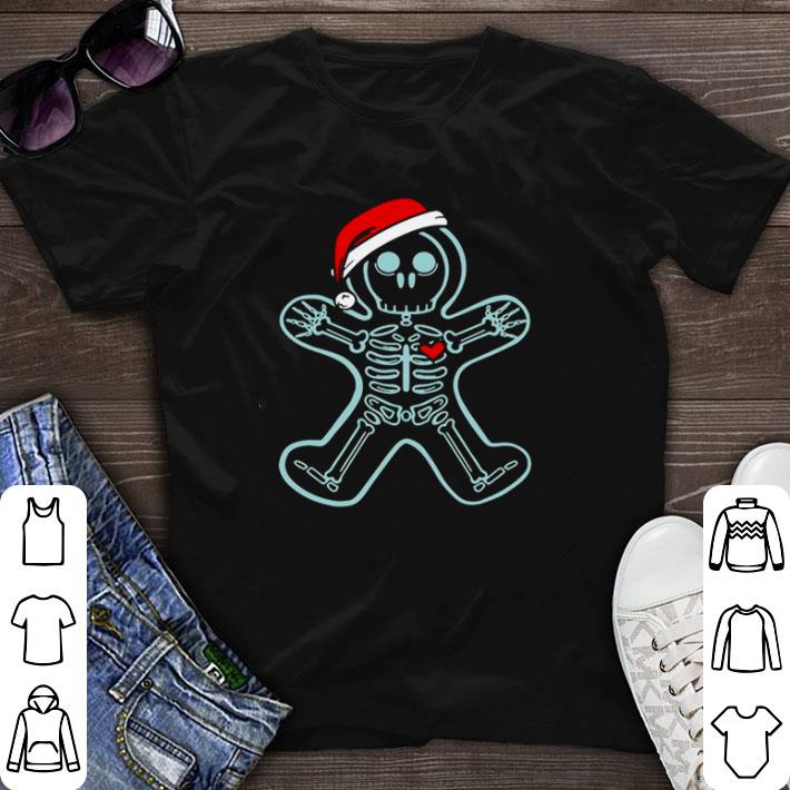 Awesome Xray Gingerbread Man Skeleton Christmas shirt sweater