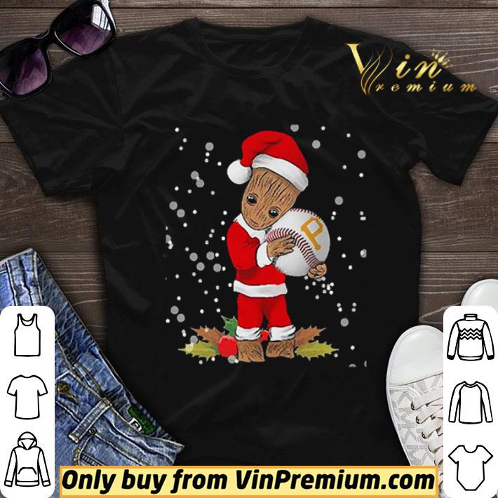 Santa Baby Groot Hug Pittsburgh Pirates Christmas shirt sweater