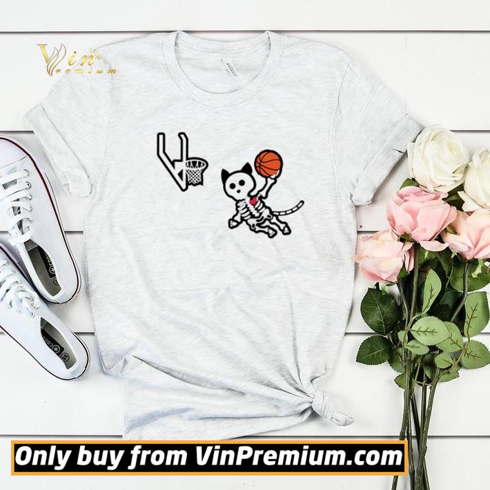 Skeleton Cat playing basketball shirt sweater c33f535d skeleton cat playing basketball shirt sweater 4 - Skeleton Cat playing basketball shirt sweater