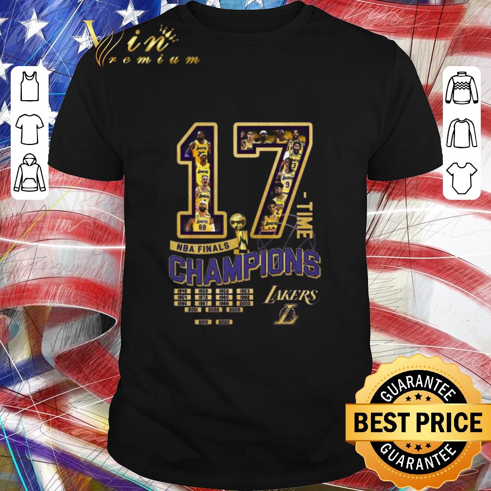 Premium 17 Nba Finals Time Champions Los Angeles Lakers shirt