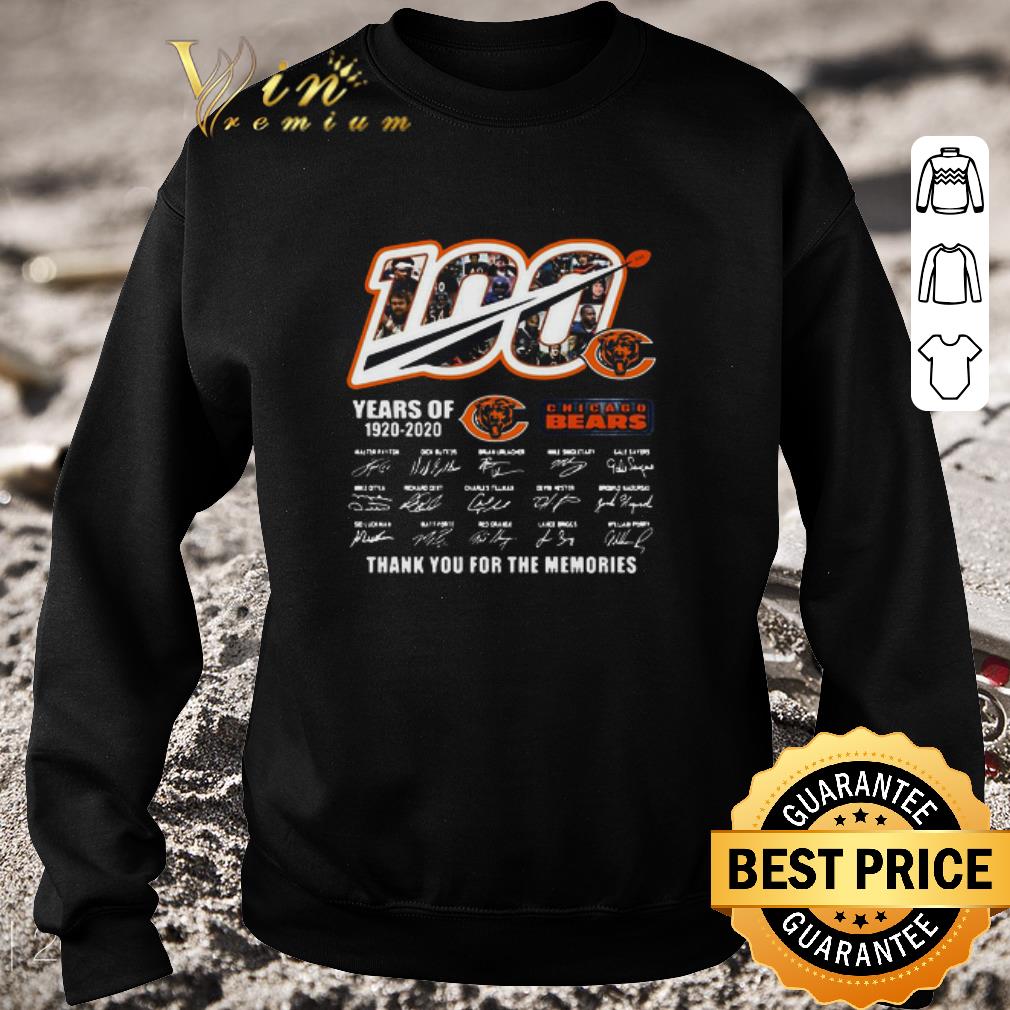 Premium 100 Years Of Chicago Bears 1920 2020 Thank You For The Memories Signatures shirt ce1eed7d premium 100 years of chicago bears 1920 2020 thank you for the memories signatures shirt 4 - Premium 100 Years Of Chicago Bears 1920 2020 Thank You For The Memories Signatures shirt