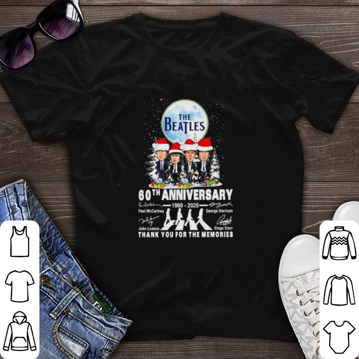 Hot The Beatles 60th anniversary 1960-2020 thank you for the memories Abbey Road Christmas shirt sweater