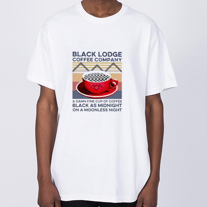 Hot Vintage Black Lodge Coffee Company A Damnfine Cup Of Coffee Black As Midnight On A Moonless Night tshirt sweater