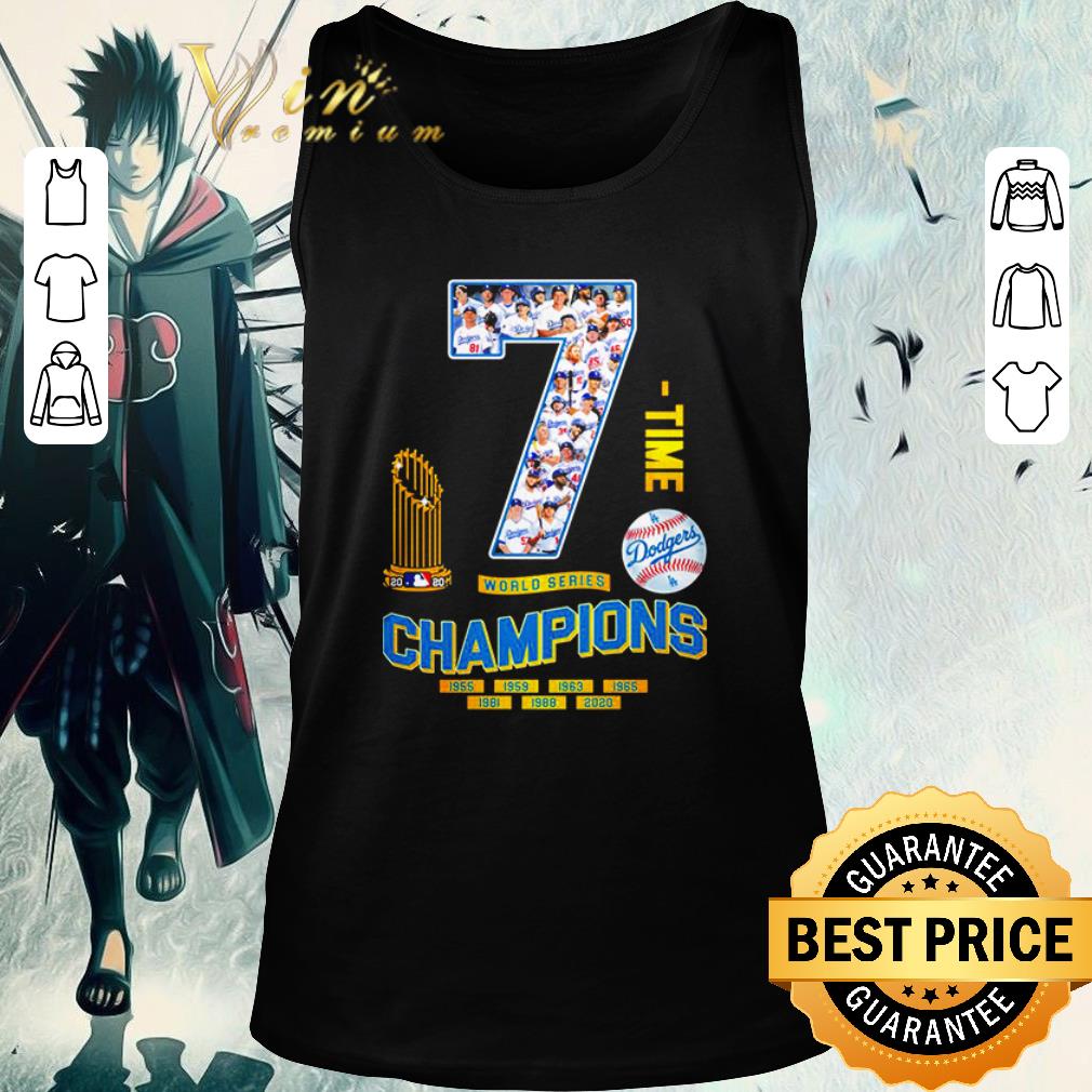 Official Los Angeles Dodgers 7 time world series champions 1955-2020 shirt