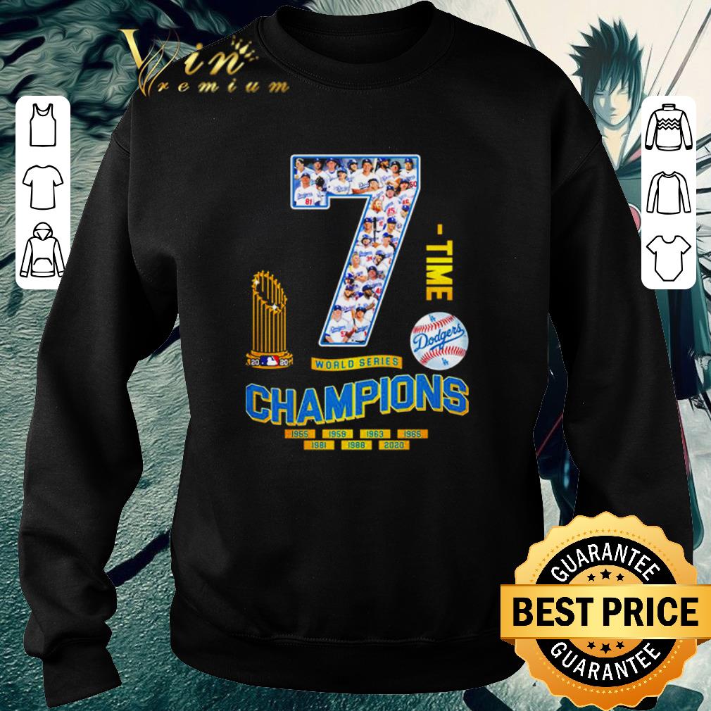 5a48444e official los angeles dodgers 7 time world series champions 1955 2020 shirt 4 - Official Los Angeles Dodgers 7 time world series champions 1955-2020 shirt