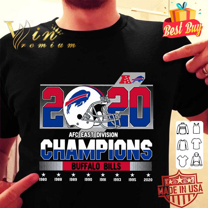 Premium NFL 1980 2020 Buffalo Bills AFC East Division Champions shirt