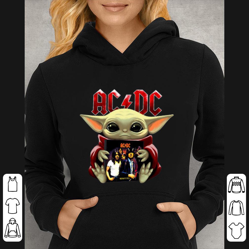 e07e88dc official baby yoda hug acdc star wars shirt 4 - Official Baby Yoda Hug ACDC Star Wars shirt