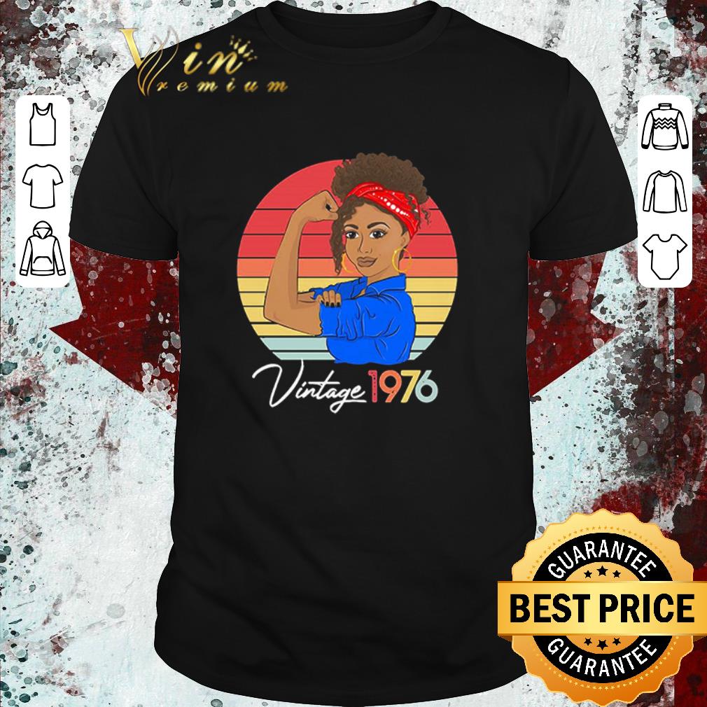 Top Strong Girl Vintage Since 1976 Retro shirt