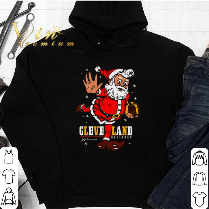 2527298f funny believe cleveland football christmas shirt 4 - Funny Believe Cleveland Football Christmas shirt