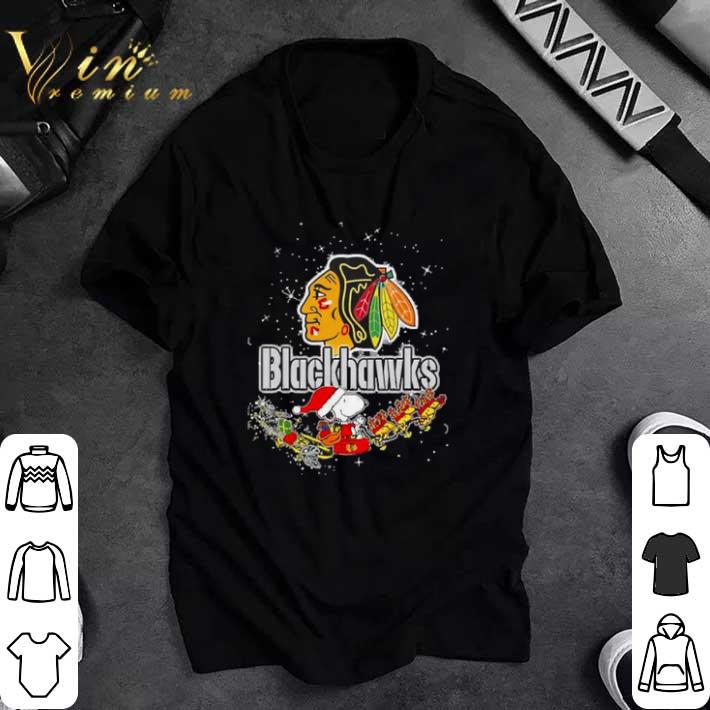 Funny Chicago Blackhawks Snoopy Christmas shirt sweatshirt