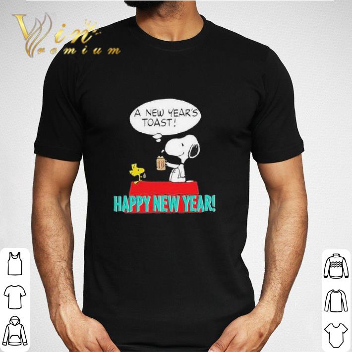 Official Snoopy and Woodstock a new year’s toast Happy New Year shirt