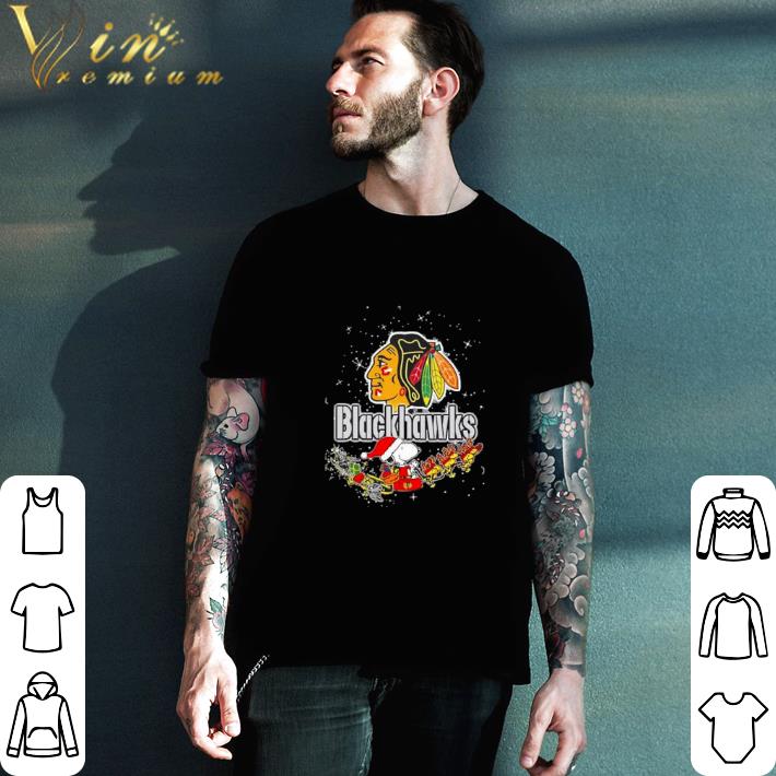 Funny Chicago Blackhawks Snoopy Christmas shirt sweatshirt
